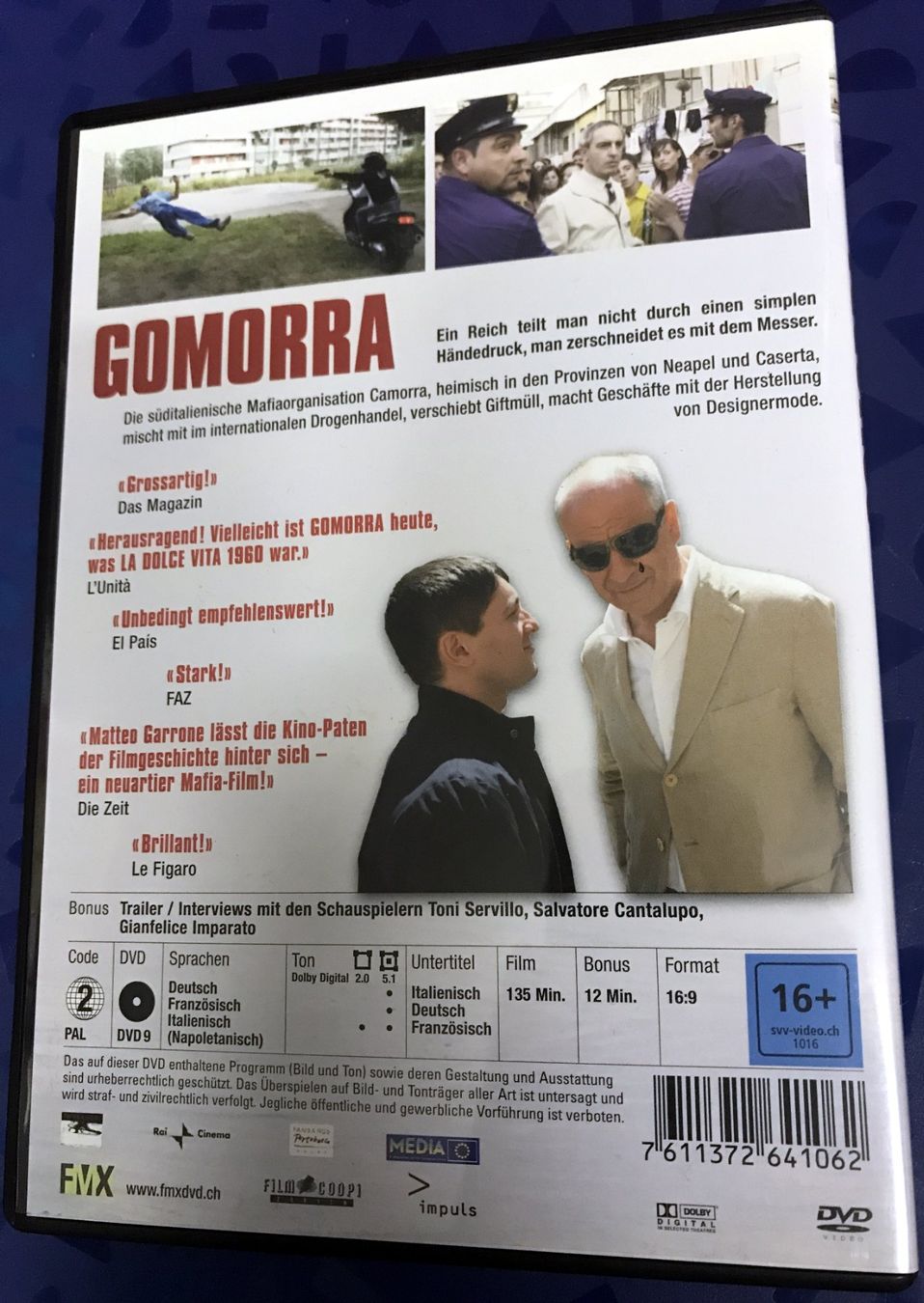 Alle DVDs: DVD- Gomorra- Eine Reise ins Herz der Mafia – Gebraucht aus Guntershausen von Gloominati 1