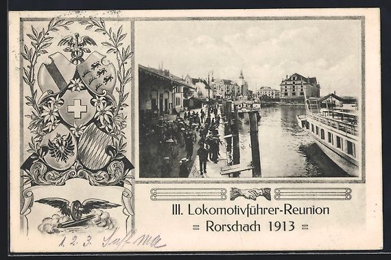 Cartes postales: Rorschach, III. Lokomotivführer-Reunion – D'occasion à Berlin par bartko-reher