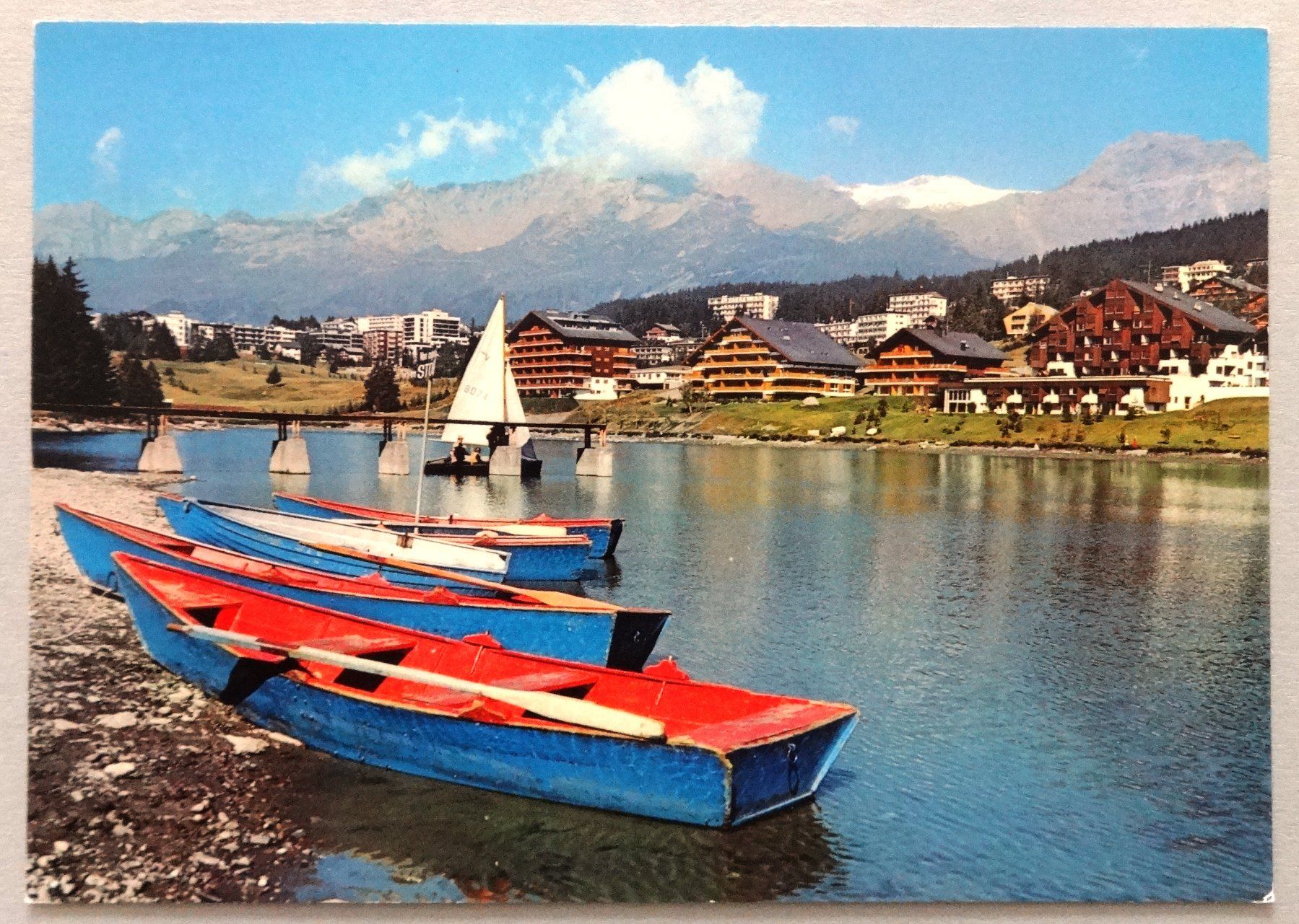 Cartoline postali: Etang à Crans-Montana – Usato da Fétigny venduto da Billy2miny