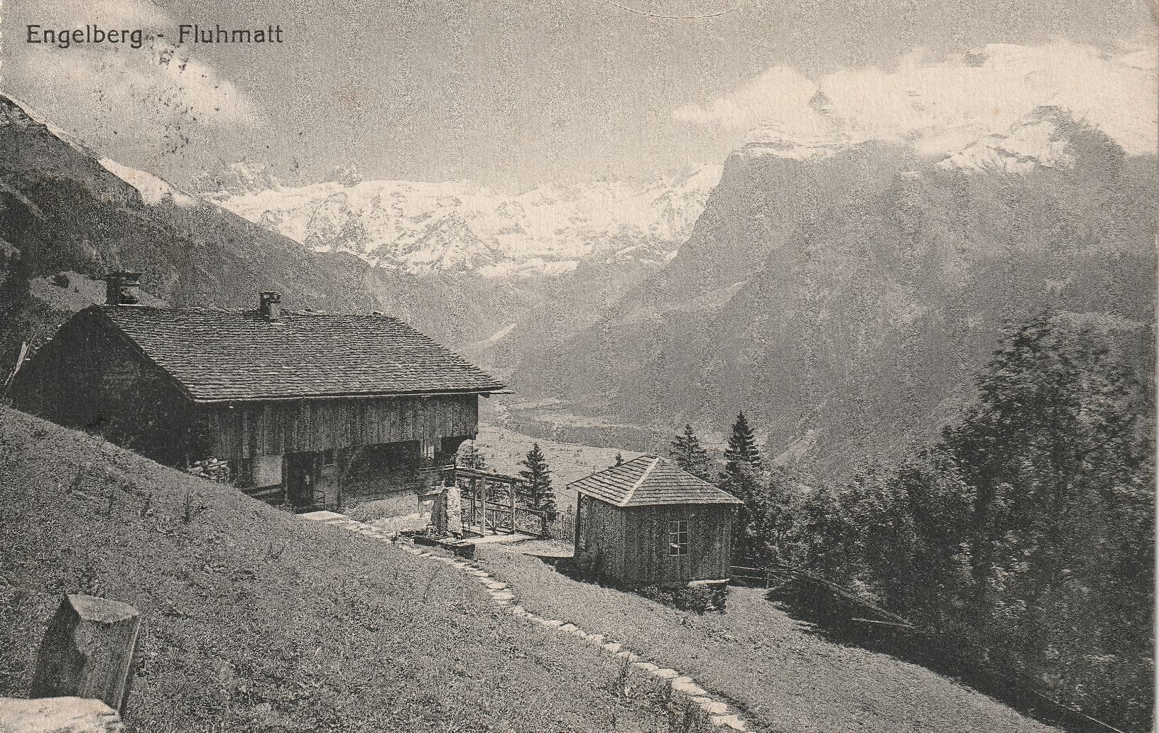Cartoline postali: Engelberg - Fluhmatt – Usato da Aarburg venduto da Aare10