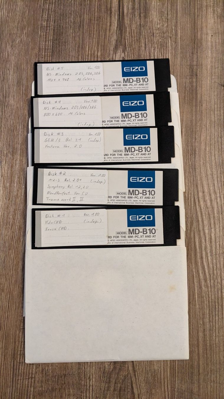 Disketten: 5x EIZO MD-B10 5.25" Floppy Disketten IBM, XT, AT – Gebraucht aus Bad Ragaz von
