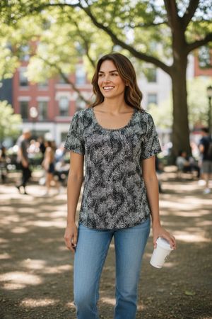 Tramontana t-shirt noir beige - neuf - S