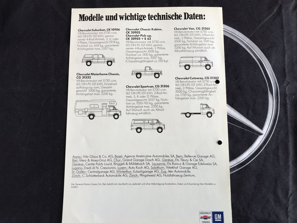 Chevrolet Documenti: Chevrolet Prospekt  – Usato da Balterswil venduto da Jeko1967 2