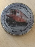 Lötschberg Gedenkmünze 1913, Zertifikat, Top Zustand! (54)