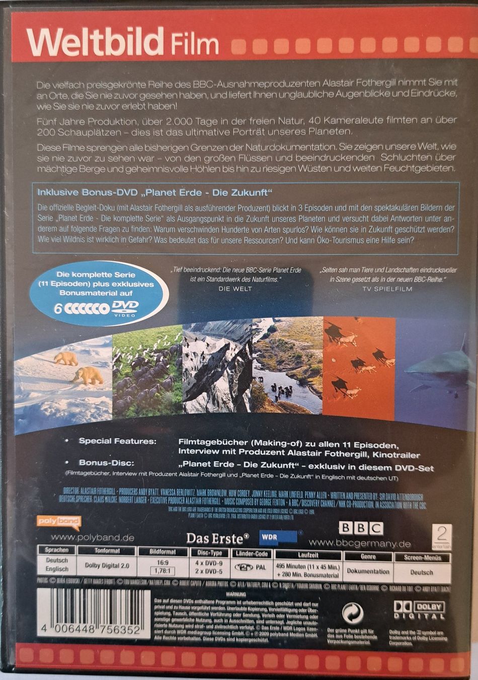 Tutti i DVDs: Planet Erde – Usato da Tenniken venduto da mik_6mxg 9