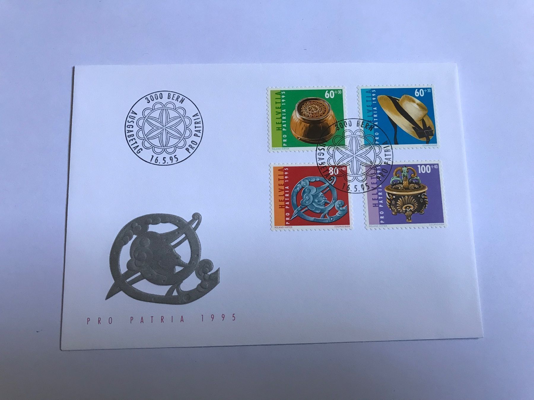 Tutti i francobolli: FDC, pro patria 16.5.1995 – Usato da liestal venduto da makai05