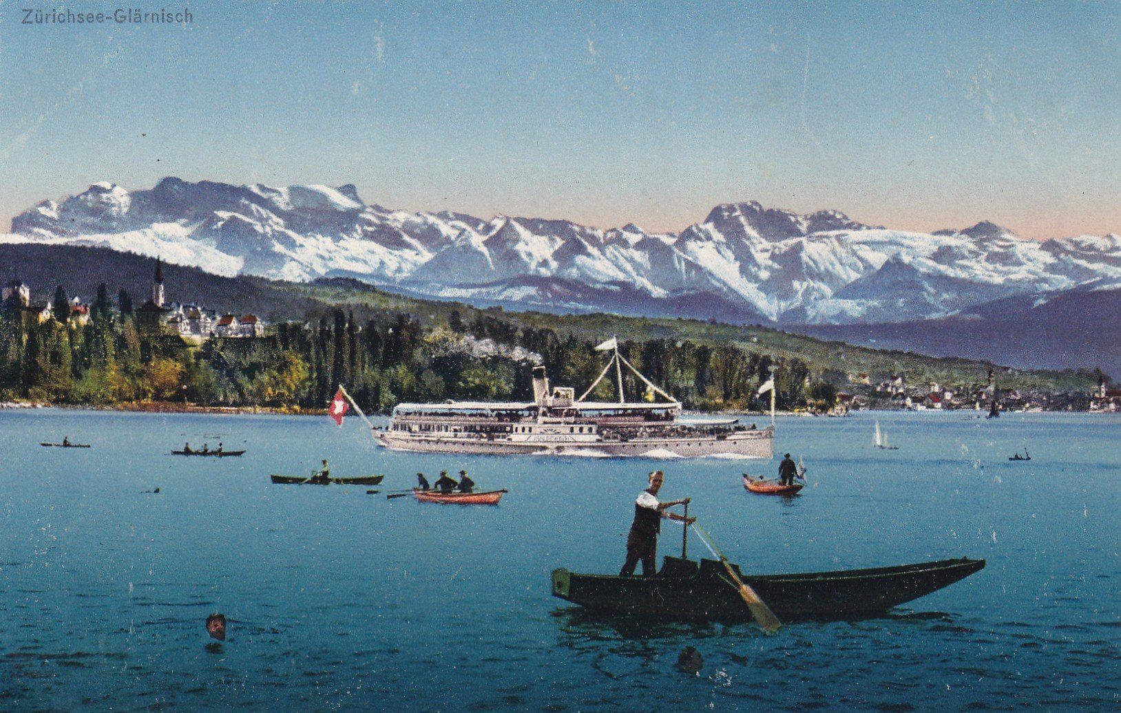 Cartoline postali: Zürichsee - Glärnisch – Usato da Cormoret venduto da Pascalll2001