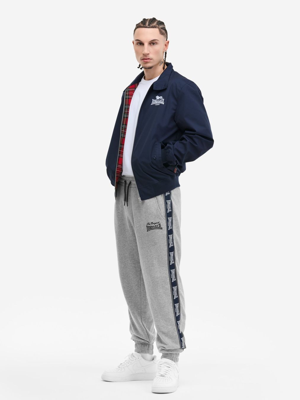 Lonsdale Pantaloni: Lonsdale Thelee Jogginghose Marl Grey M – Nuovo e nell'imballaggio originale da Düdingen venduto da BluePalm