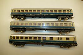 Lima H0: 3xDB 2.Kl. Personenwagen