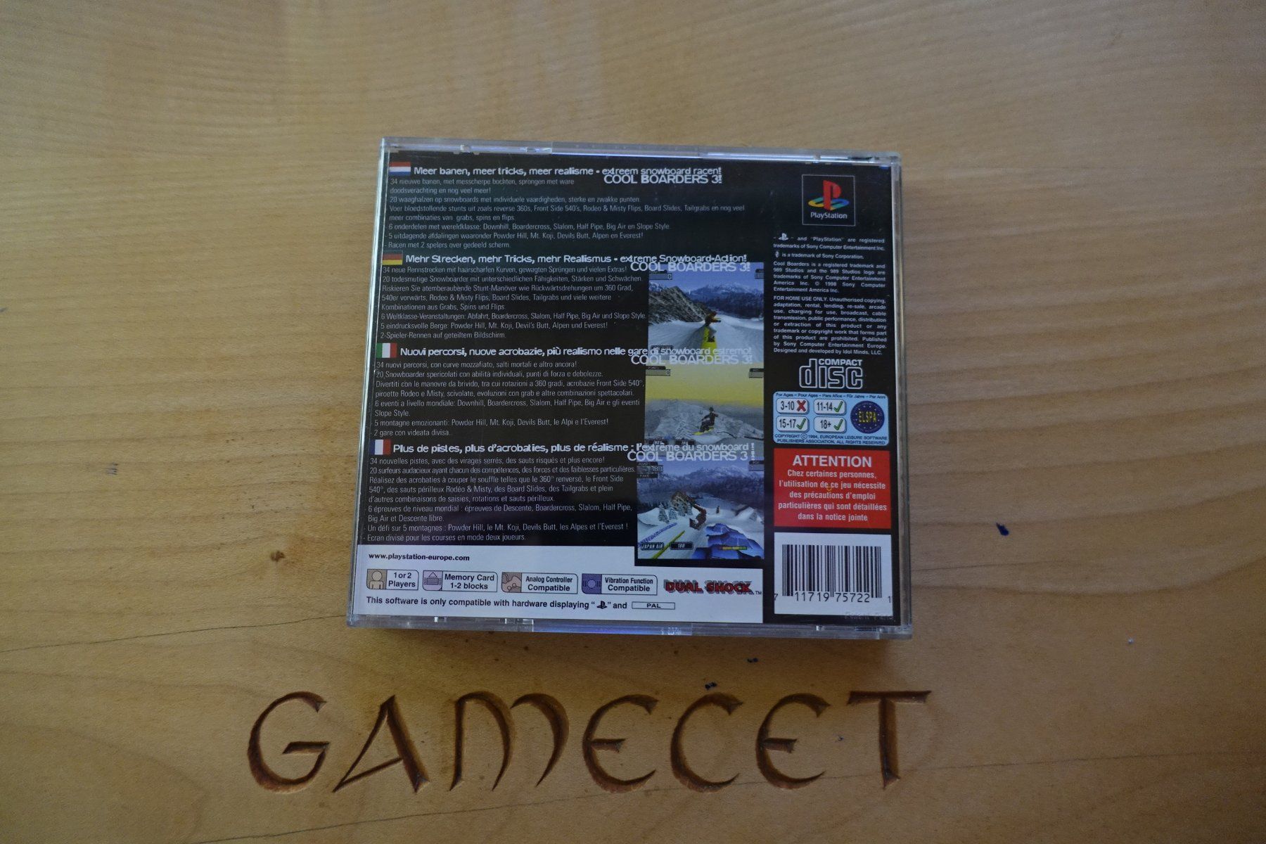 Sony Spiele: Cool Boarders 3 – Gebraucht aus Steinach von Gamecet 2