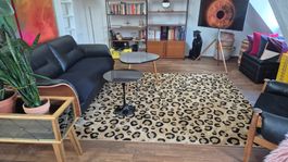 Leopard short pile rug 212x308cm