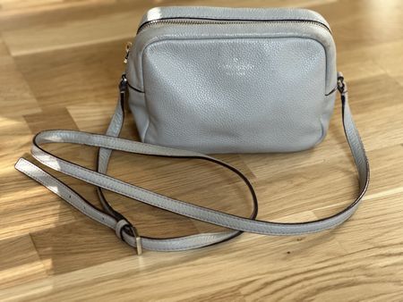 Kate Spade Crossbody Bag Grey Leather