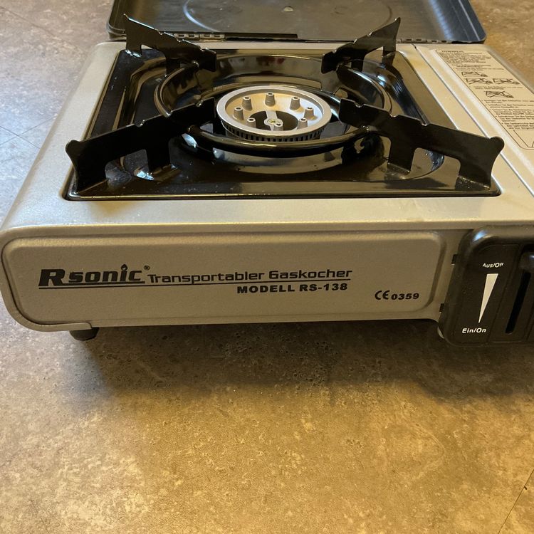 Transportabler Gaskocher von Rsonic Modell RS-138 Camping (Gebraucht ...