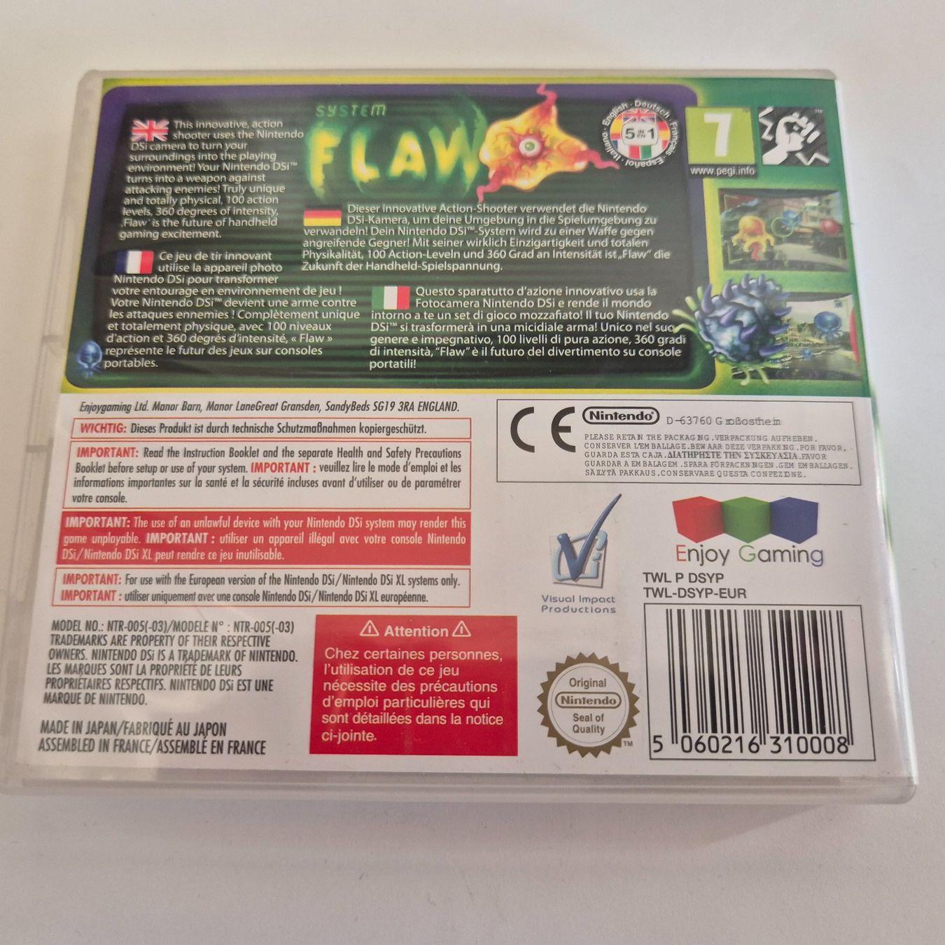 Nintendo Giochi: System Flaw - DSi - Selten - DE – Usato da Zürich venduto da Mephisto87 1