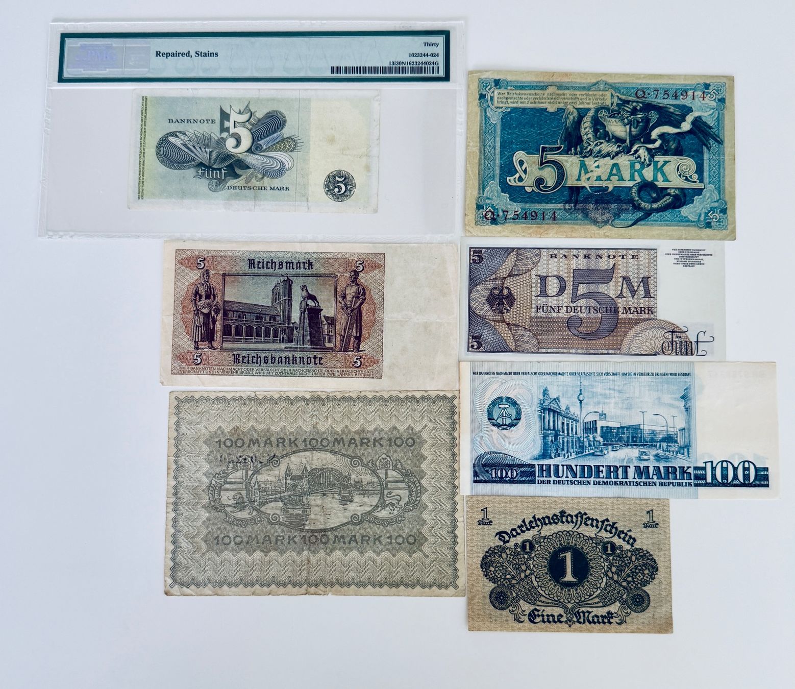 Banknoten: **Deutsche Mark Banknoten Lot** – Gebraucht aus Langrickenbach von MeUs74 6