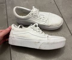 VANS OLD SKOOL PLATTFORM WEISS