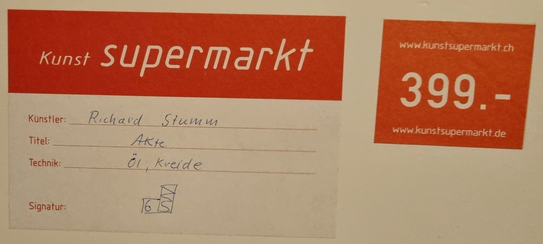 Poster & Bilder: Sehr schöner sitzender Akt in Orange – Gebraucht aus Walterswil SO von Clavis2503 1