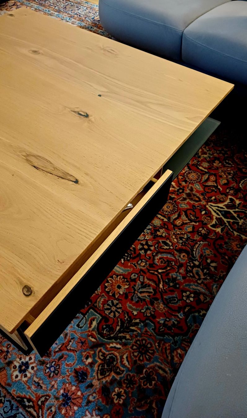 Tables: Voglauer Couchtisch Glas Holz ab Fr.1- – D'occasion à Rorschach par Hansi1901 2