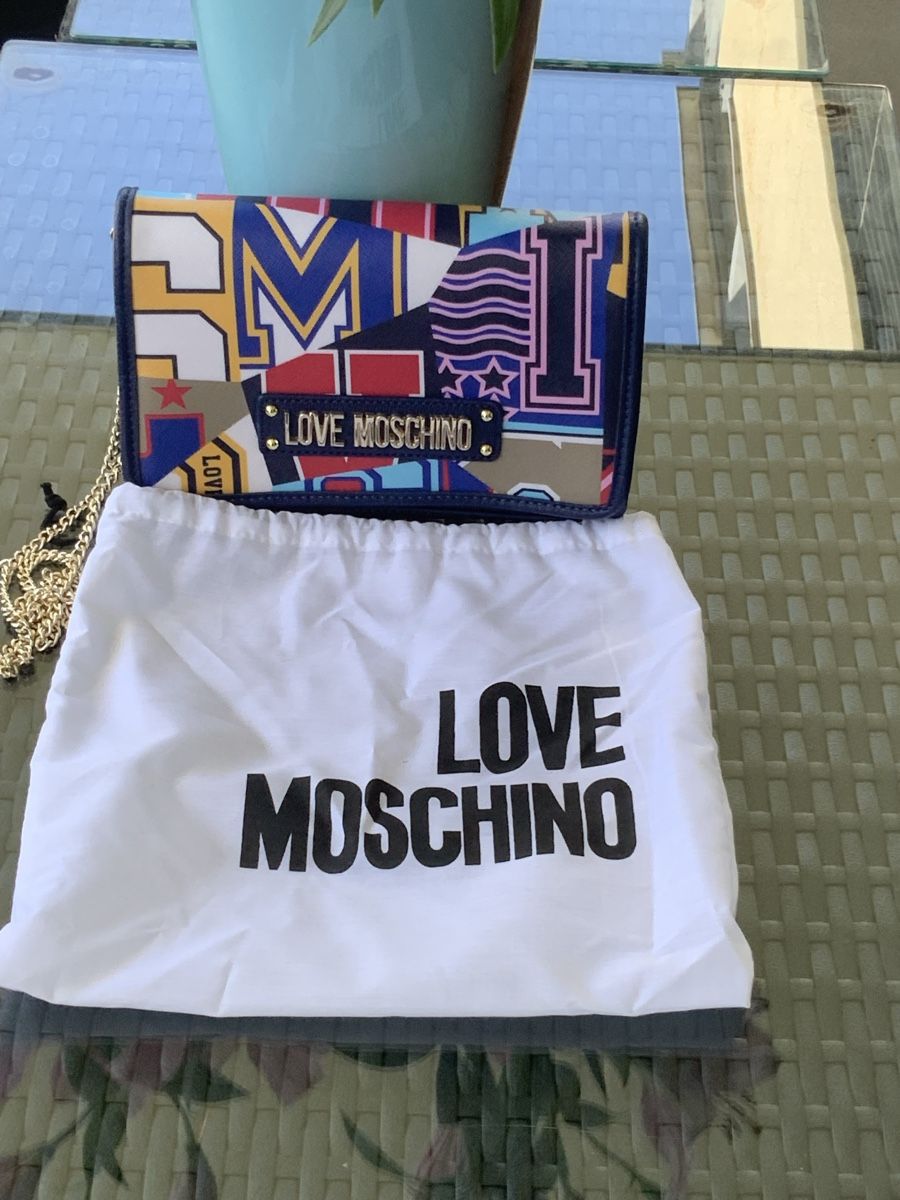 Moschino Borse da donna: Love Moschino Tasche, bunte Patchwork Optik, neu, mit Staubb – Nuovo e nell'imballaggio originale da Rafz venduto da henfrei24 7