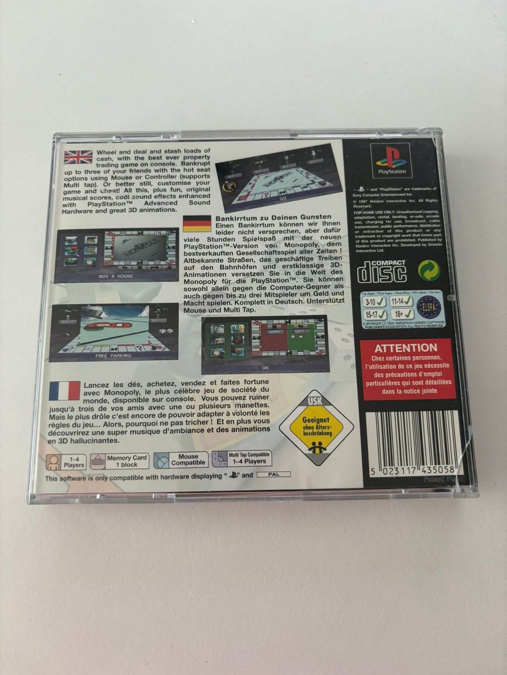 Giochi: Monopoly (PS1) – Usato da Herisau venduto da Seyashop1 2