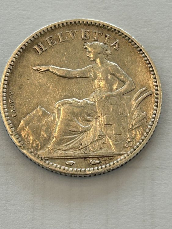 Tutti le monete: Alte silber 1 Franken 1851 – Usato da herisau venduto da hb_gold 1