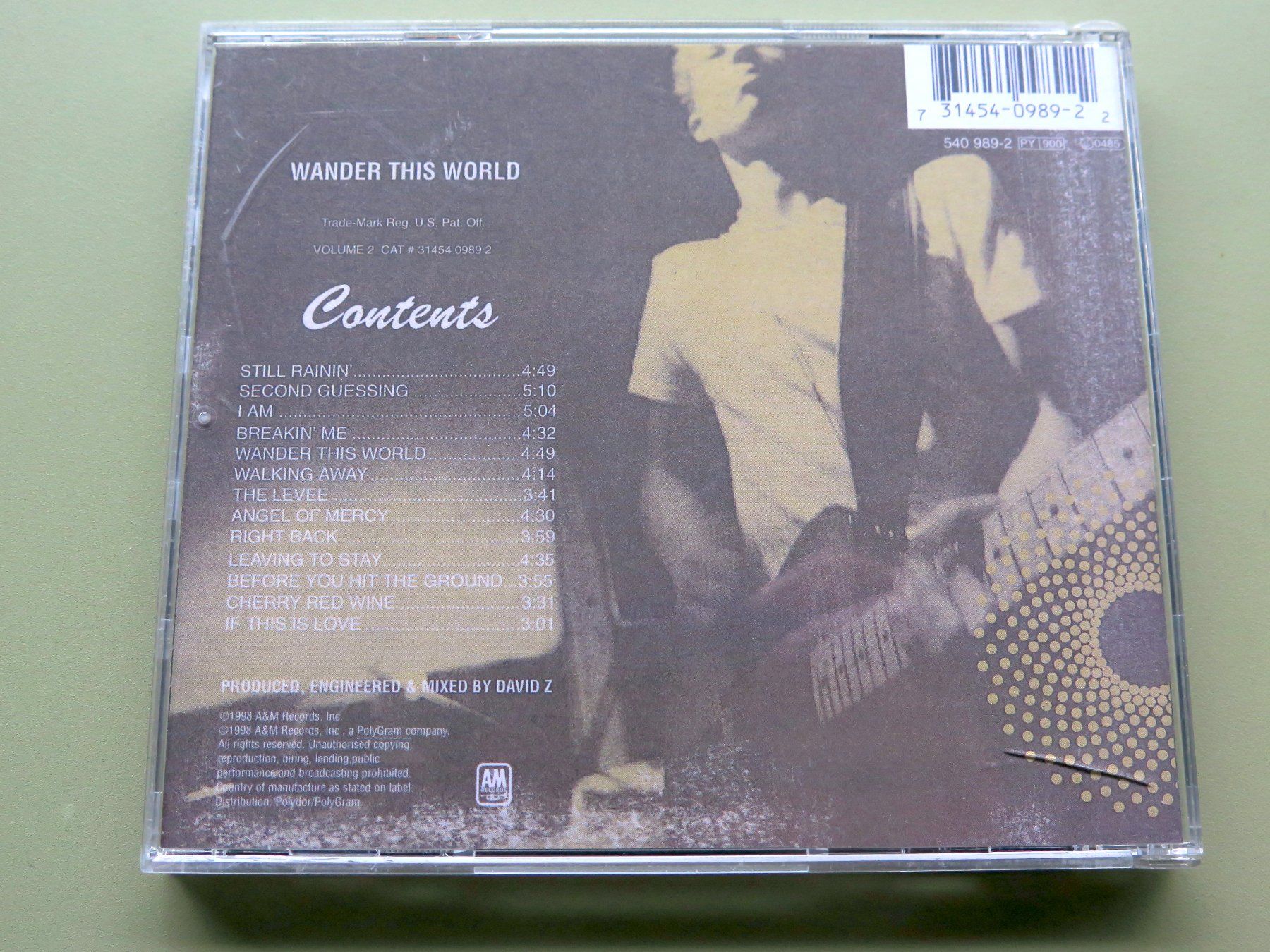 CD: (p) CD JONNY LANG: Wander this world, 1998 – Usato da Bern venduto da Balzamico 1