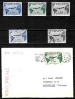 Top 1961 Italien Gronchi Peru' / Uruguay mit Brief **/°