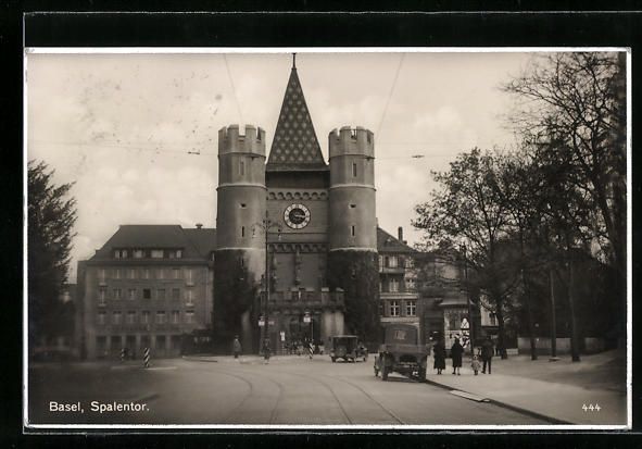 Cartoline postali: AK Basel, Strassenpartie am Spalentor – Usato da Berlin venduto da bartko-reher