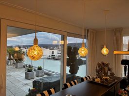 Barlampen LED dimmbar, komplett, schwarz/silber