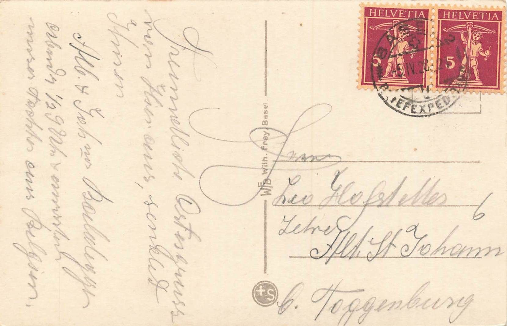 Cartoline postali: Basel – Usato da Biasca venduto da Blenio71 1