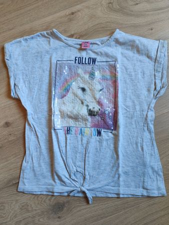 T-Shirt mit Einhorn - Gr. 146/152