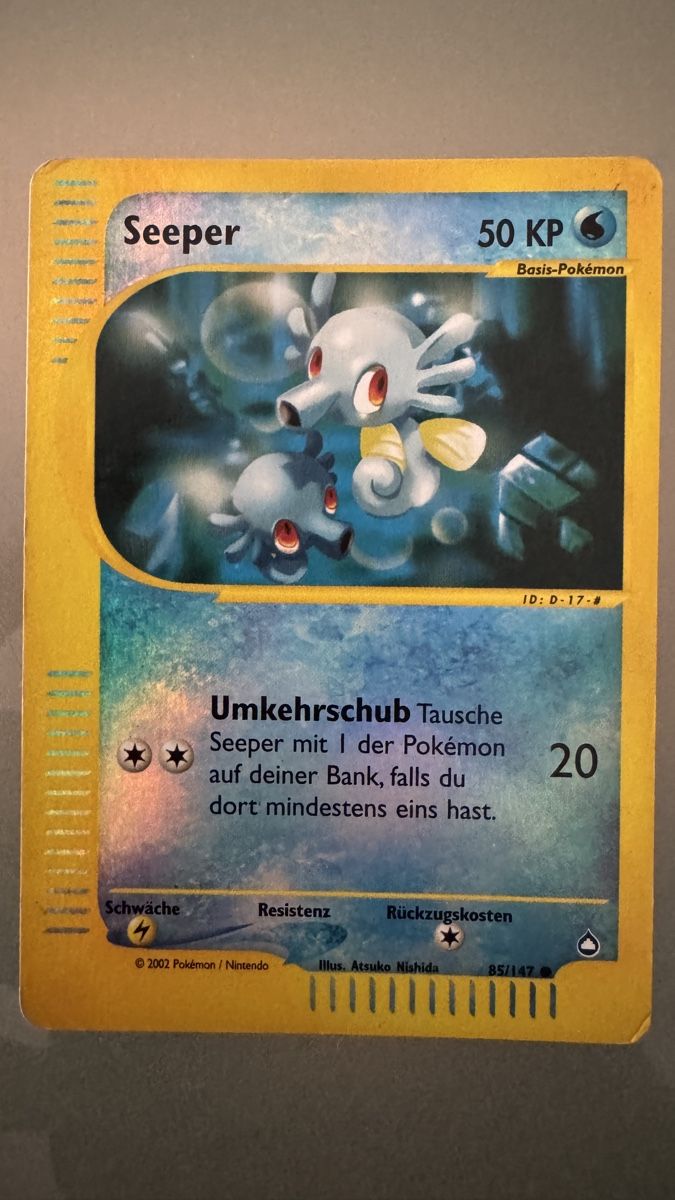 Pokémon Sammelbilder & Trading cards: Seeper Aquapolis Holo Reverse 85/147 – Gebraucht aus Belprahon von Rob_ain