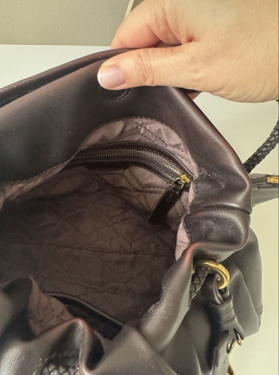 Borse da donna: Chic brown synthetic leather shoulder bag – Nuovo (secondo la descrizione) da Buchs AG venduto da sxf96 2
