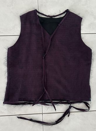 Top in Aubergine, Grösse S/M, Unikat