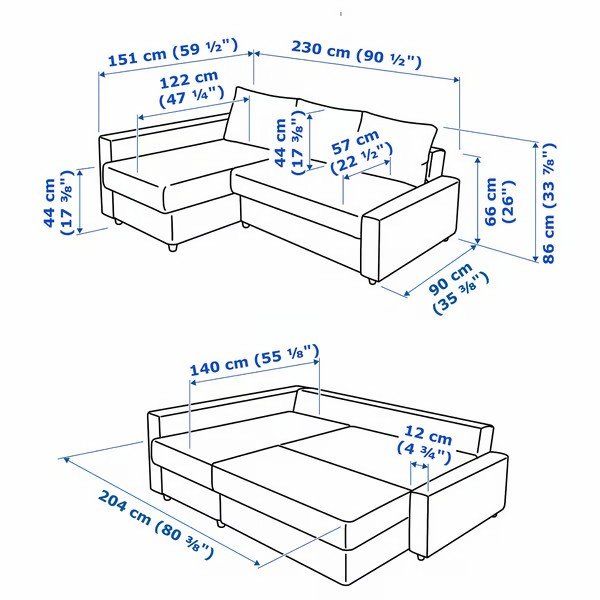 Ikea Sofas: Eckbettsofa mit Bettkasten – Gebraucht aus Biel/Bienne von valderrama3 3