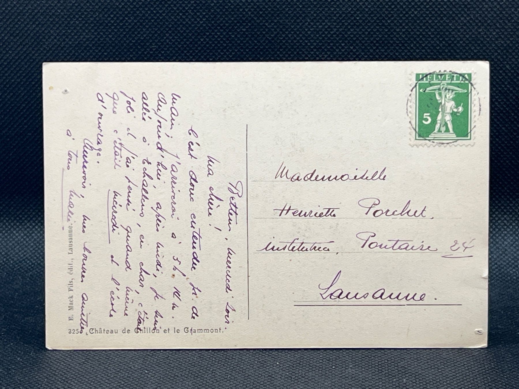 Cartoline postali: Château de Chillon et le Grammont – Usato da Widnau venduto da Brusi9 1