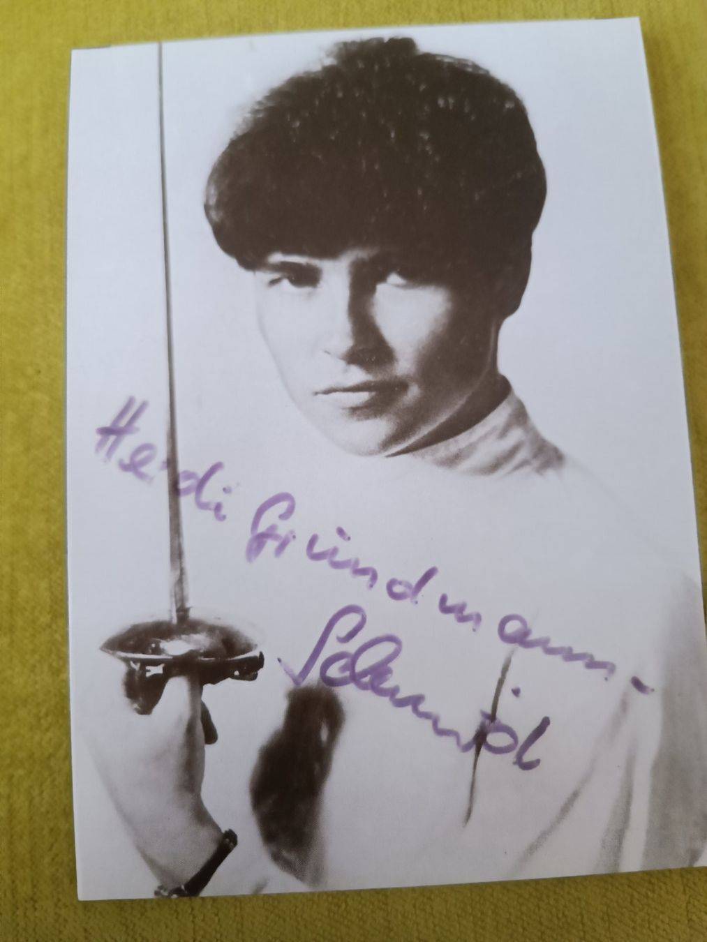 Autografi: Heidi Schmid - Olympia Gold 1960 – Usato da Menziken venduto da Artographs