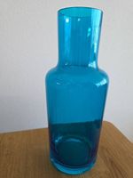 Vase aus Glas, türkis/blau