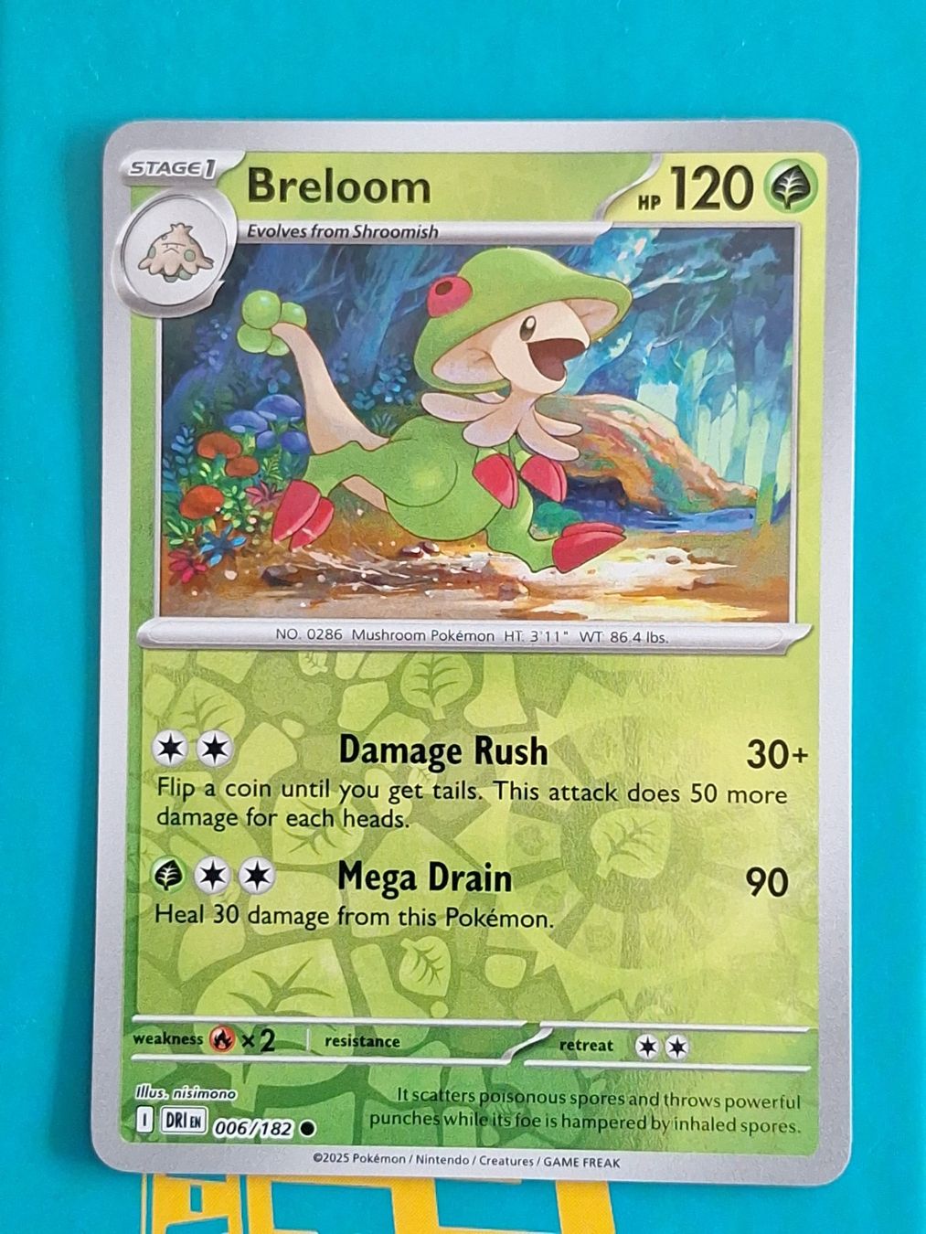 Pokémon Carte collezionabili: Breloom - Reverse Holo Pokemon Destined Rivals #1.9 – Usato da Altstätten SG venduto da GGsGameshop