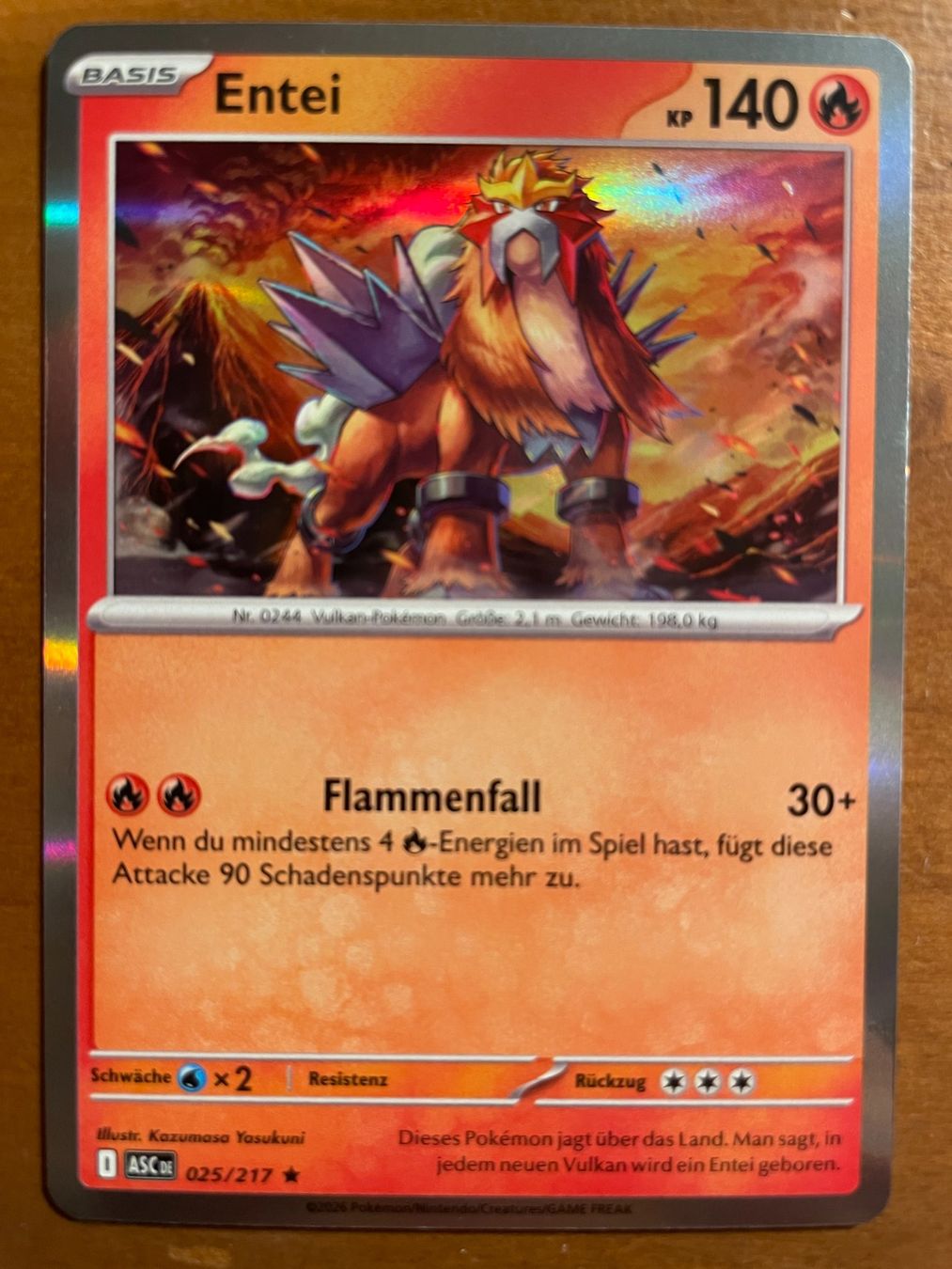 Pokémon Carte collezionabili: Pokemon Entei Holo (Versand gratis) – Nuovo (secondo la descrizione) da Chur venduto da Angerson