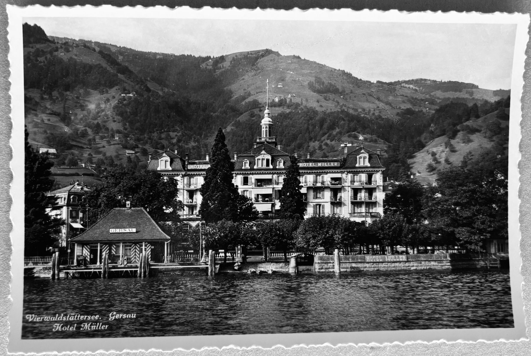 Cartoline postali: Gersau, Hotel Müller – Usato da Frauenfeld venduto da Merk52
