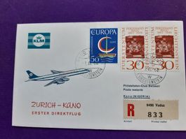 Erstflug direkt Vaduz-ZH-KANO(Nigeria) 7.11.66