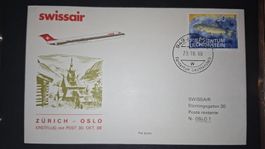 Swissair Zürich - Oslo 30.10.1988