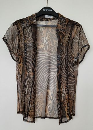 Bonita, transparente Bluse, Gr.38/40