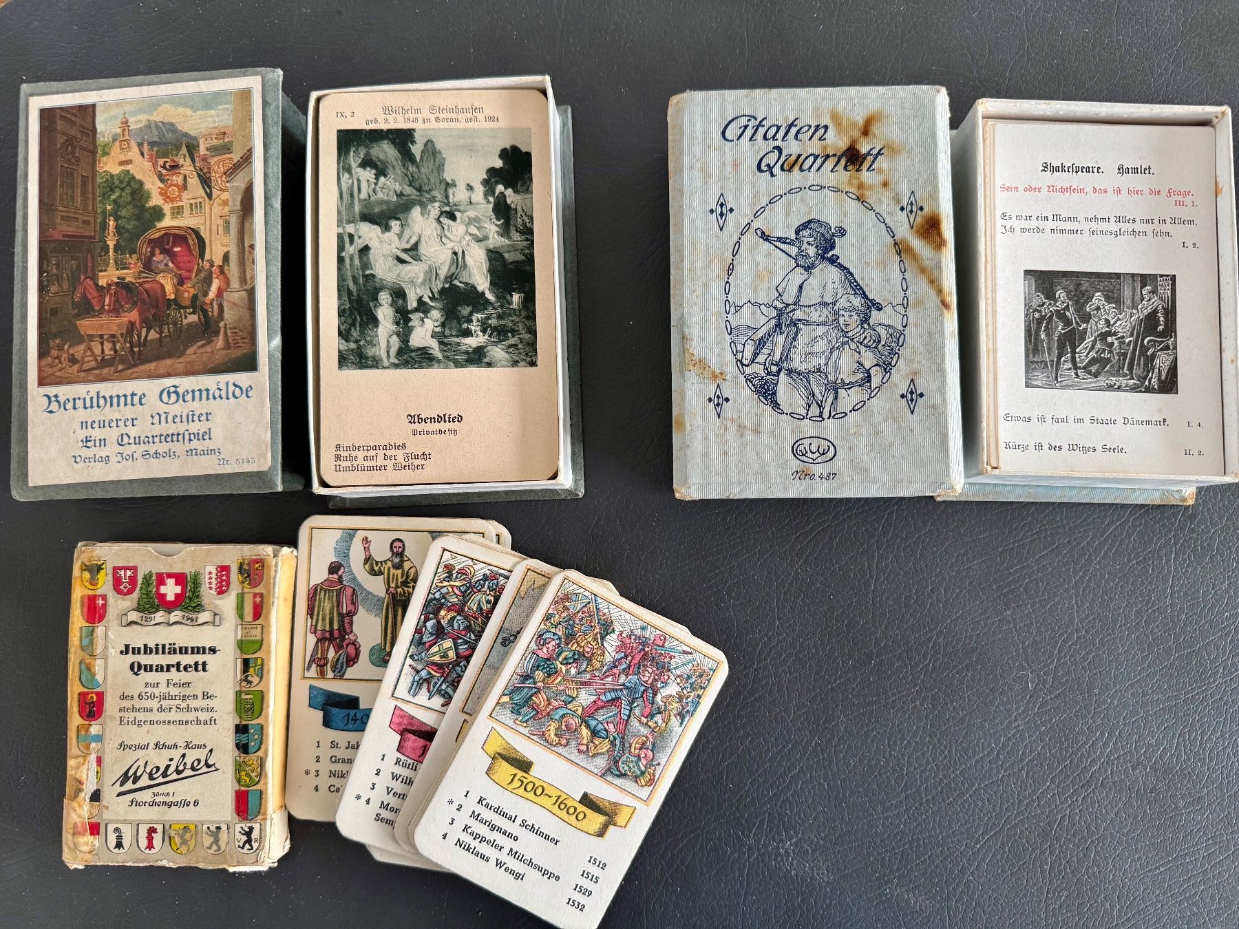 Giochi: 3 alte Quartette antik – Usato da Zürich venduto da Fore_02