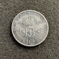 1 Krone Silber Österreich Ungarn 1848 - 1908