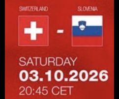 2 Tickets C3 | Schweiz - Slowenien 3. Oktober 2026