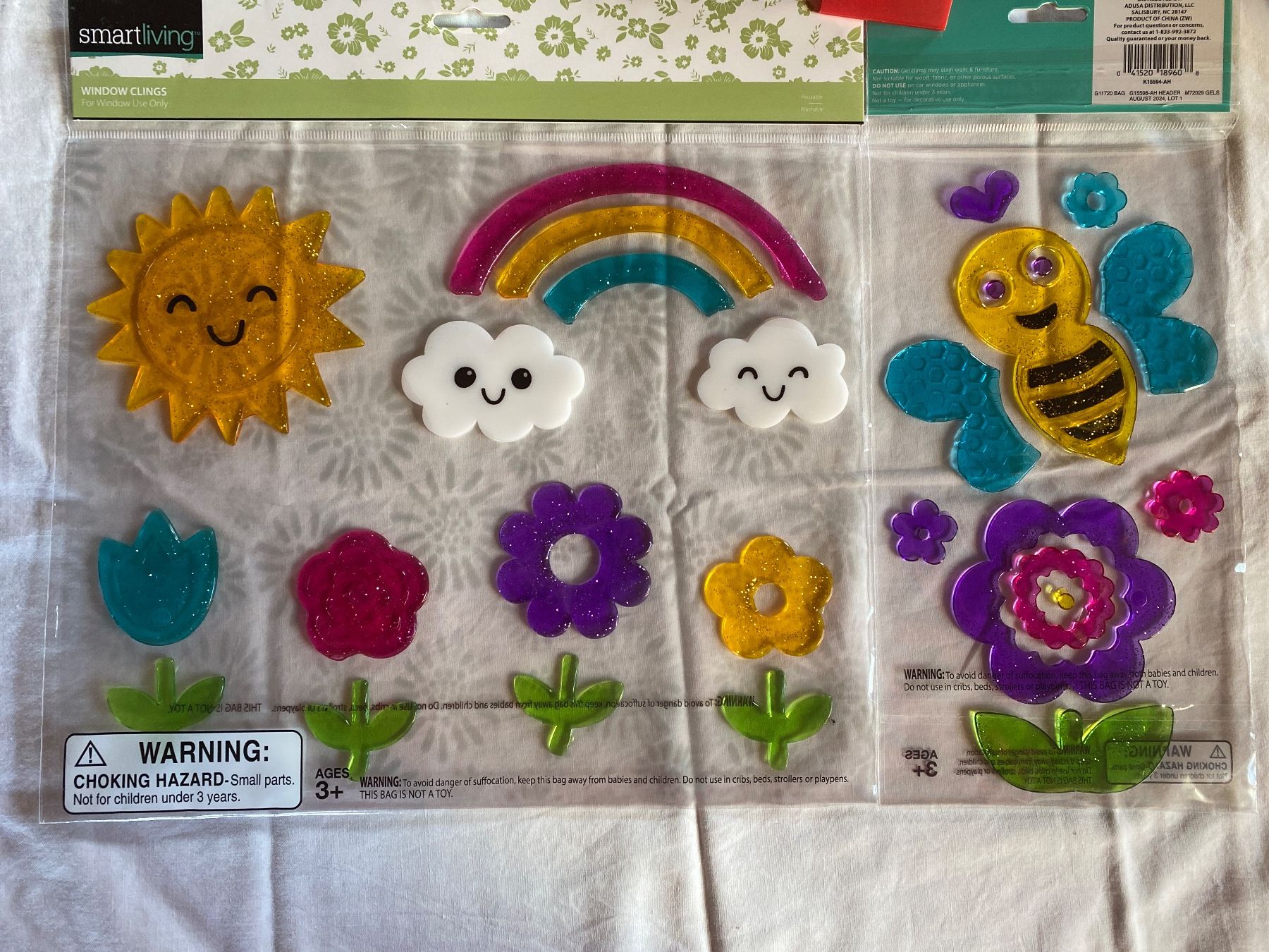 Toutes les décorations: Cute Bee & Flower Window Clings stickers spring decor – Neuf avec emballage d'origine à Buttikon SZ par Maxwelltime