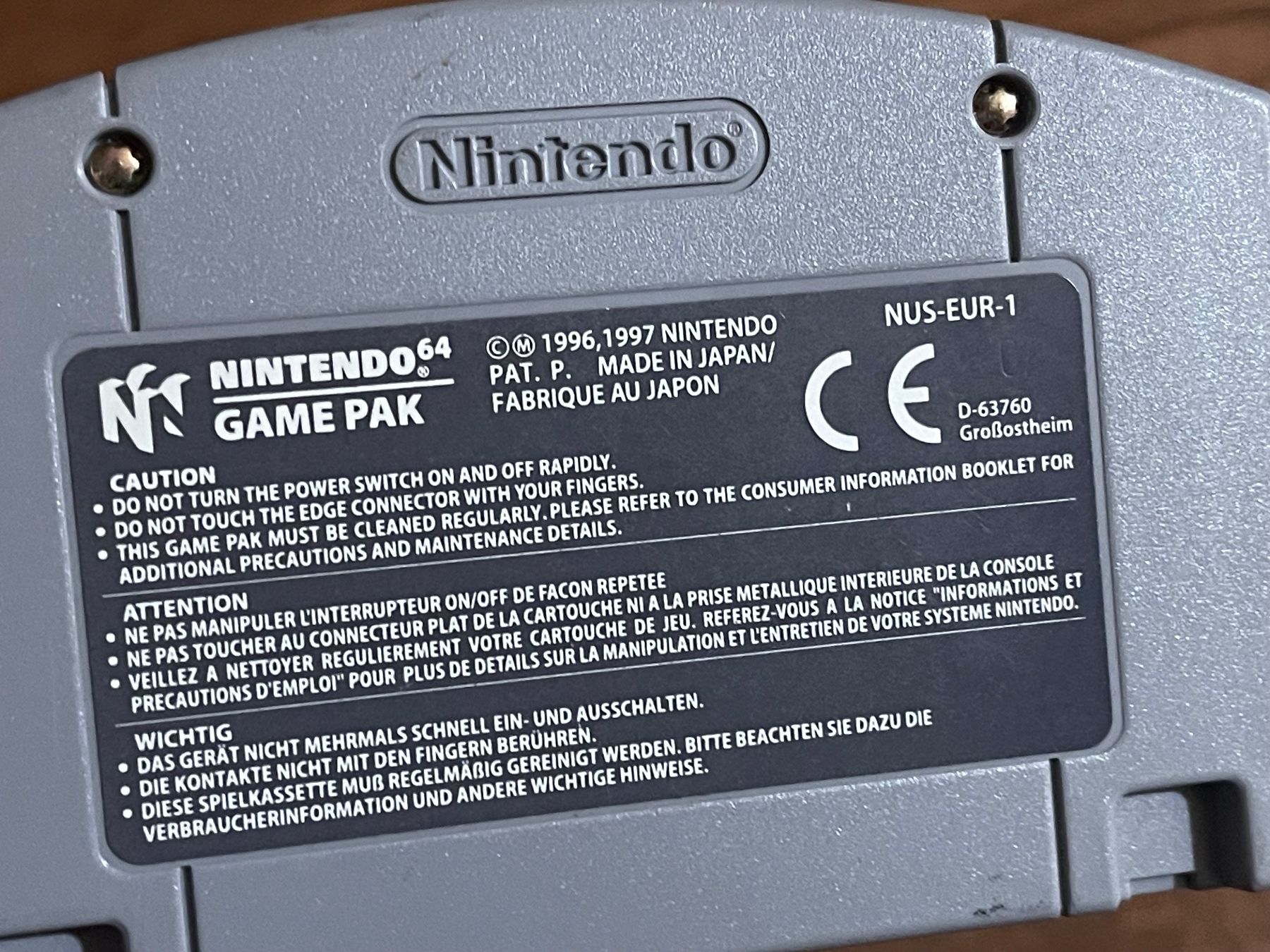 Nintendo Giochi: Operation WinBack Nintendo 64 Spiel Modul schön – Usato da Zuerich venduto da Dorsi 3