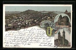 Litho St. Gallen, Kathedrale, Unionbank,